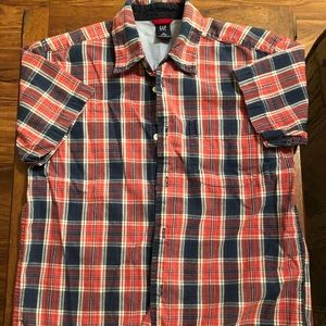 Gap Kids Boys short sleeve button up shirt